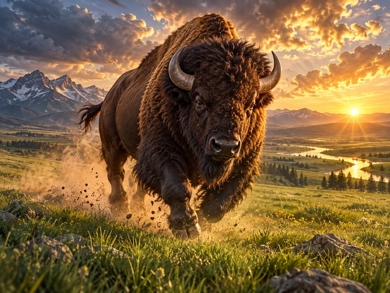 Charge Buffalo — သရုပ်ဖော်ပုံ