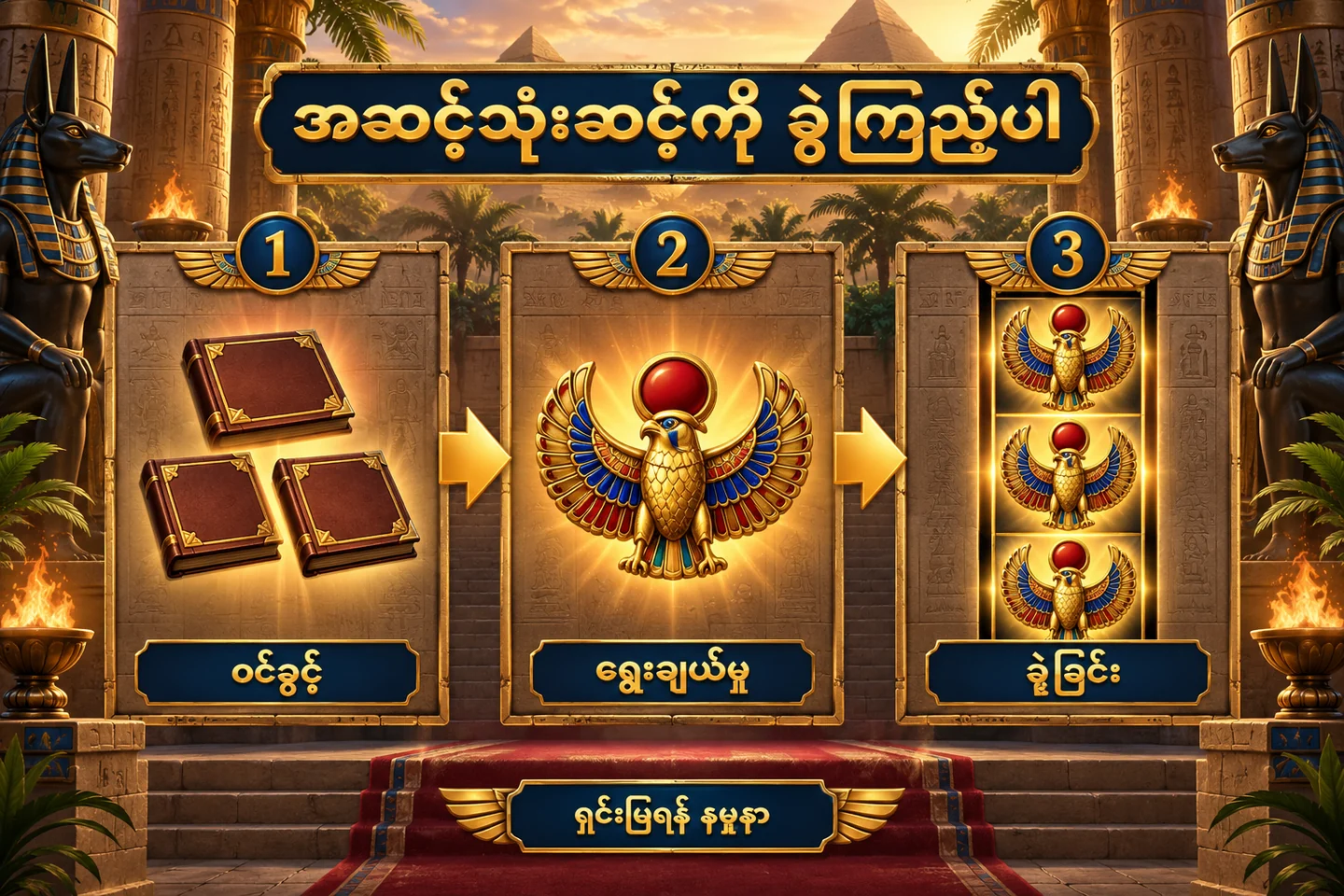 Trigger၊ သင်္ကေတရွေးခြင်းနှင့် ချဲ့ခြင်းကို သီးခြားအဆင့်သုံးဆင့် ခွဲထားပုံ